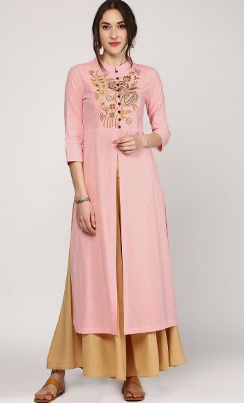 Embroidered Trendy Formal Kurta for Ladies