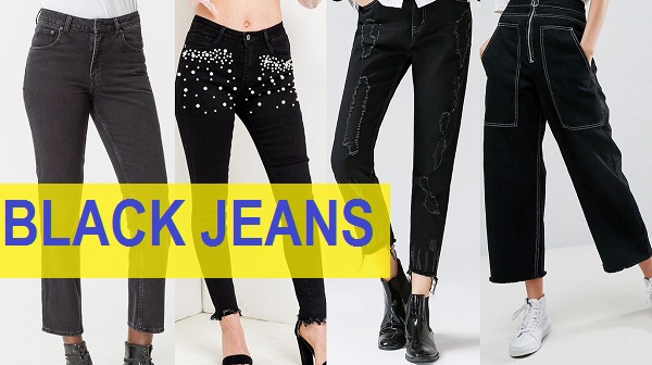 black jeans look