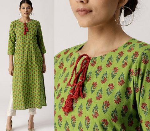 close neck design kurti