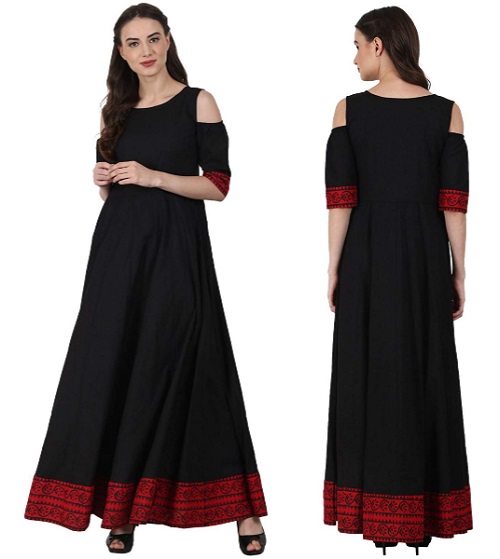 cold shoulder kurta for women 8