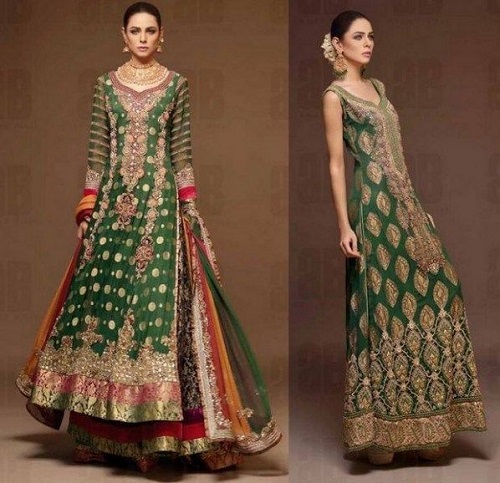 green lehenga kurti 3