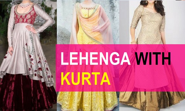 Top 75 Kurti with skirt designs - How to style Lehenga with short kurta  ideas - YouTube