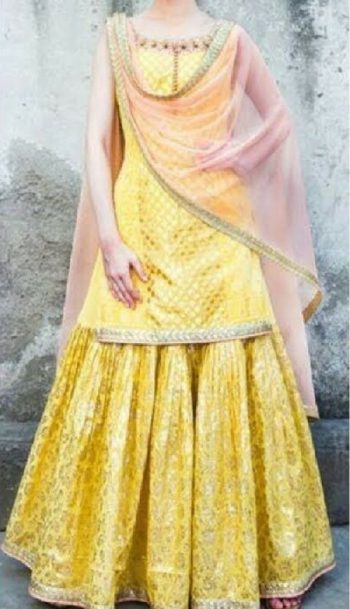 Lehenga with hot sale kurta design