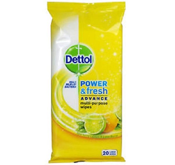 Dettol Power and Fresh Multi Purpose Wipes