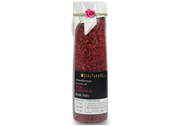 Soulflower Rose Geranium Bath Salt