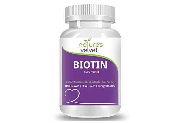 Natures Velvet Biotin 5000mcg for Healthy hair