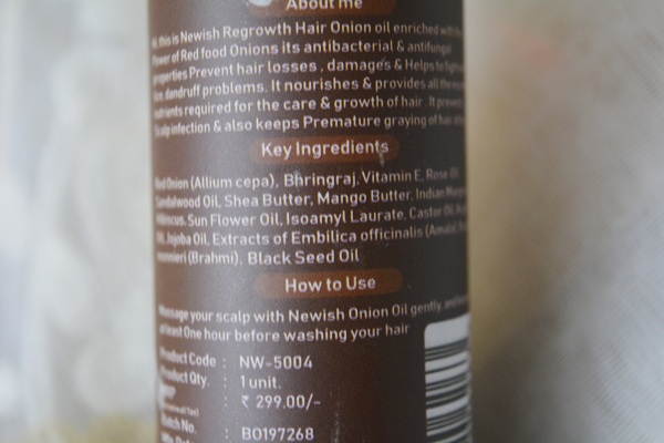 Newish Red Onion Hair Oil Review