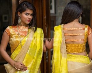 20 Latest Blouse Back Neck Designs for Pattu Silk Sarees: (2023)
