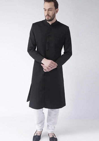 Black Kurta White Pajama