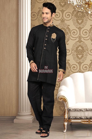 Black Pathani Dress For Wedding