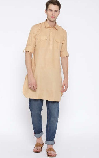 Fashionable Pathani Kurta with Jeans