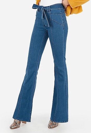 High Waisted Bell Bottom Jeans