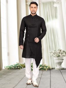 Top 30 Latest Black Kurta Designs For Men for 2023