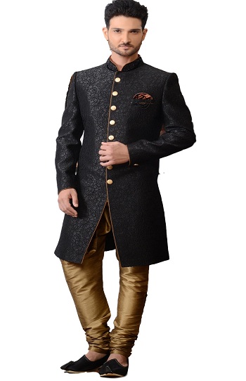 Men’s Black Pathani Suit For Wedding