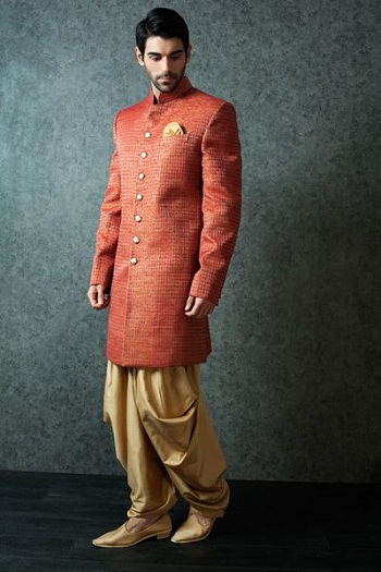 Red Designer Dhoti Kurta