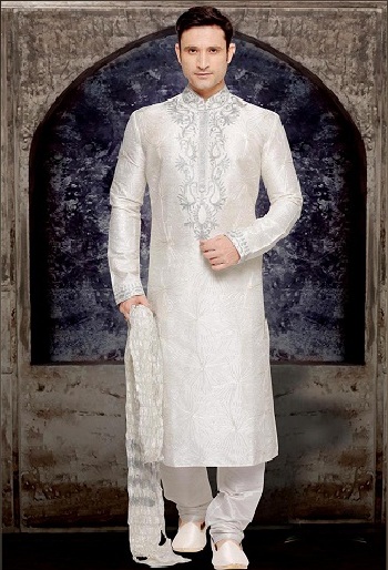 White Kurta Pajama For Functions