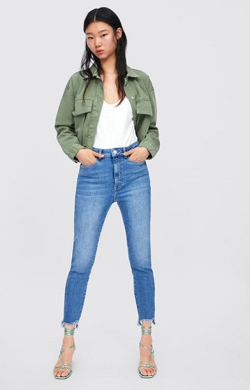 zara high waisted baggy jeans