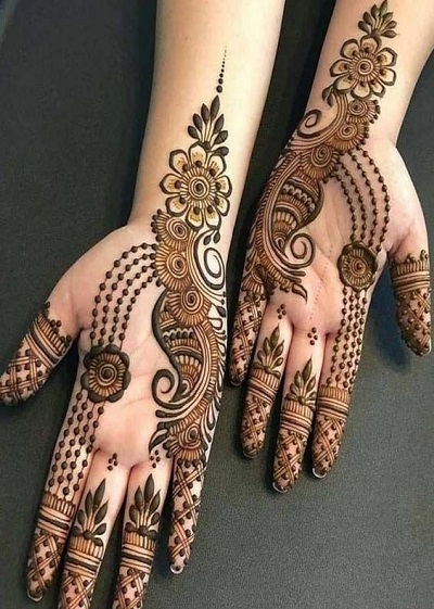 Tasmim Blog Eid Simple Easy Front Hand Modern Mehndi Design