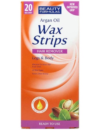 Beauty Formulas Argan Oil Wax Strips Hair Remover