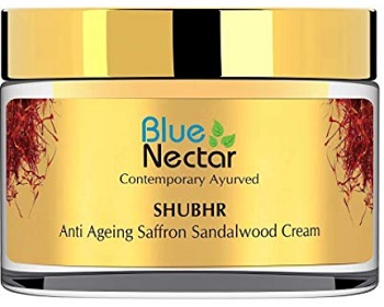 Blue Nectar Ayurvedic Anti Ageing Saffron & Sandalwood Face Cream