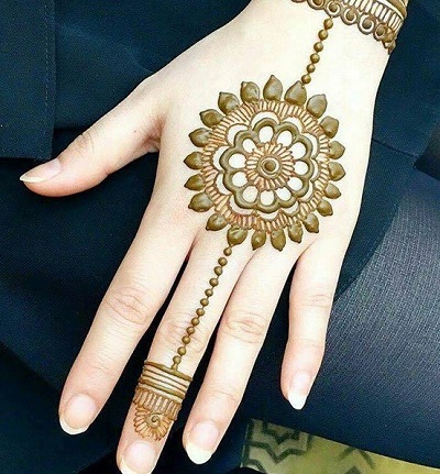 Brooch Bracelet Style Mehndi For Eid
