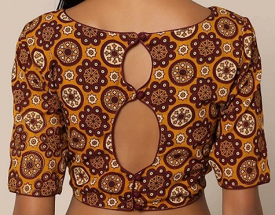 Double keyhole blouse design