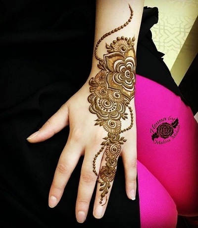 Floral Mehndi Designs for Eid