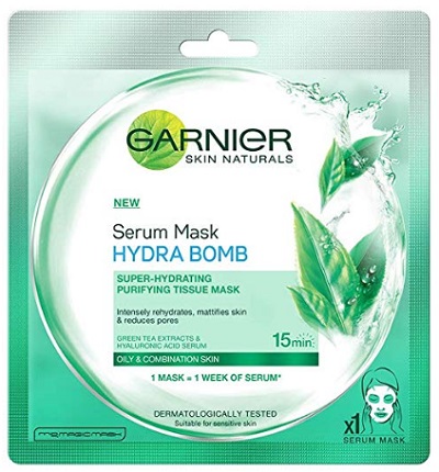 Garnier Green Tea Face Serum Sheet Mask