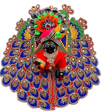 Laddu Gopal Special Peacock Designer Dress