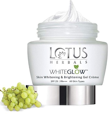 Lotus Herbals Whiteglow Skin Whitening And Brightening Gel क्रीम SPF-25