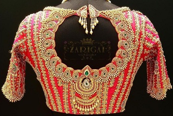 Maggam jhumka Design Blouse