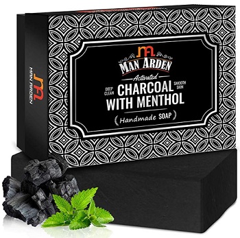 Man Arden Activated Charcoal with Menthol Handmade Luxury Soap
