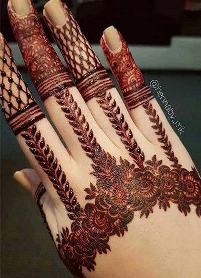 Rose Flower Eid Mehndi for Beginners