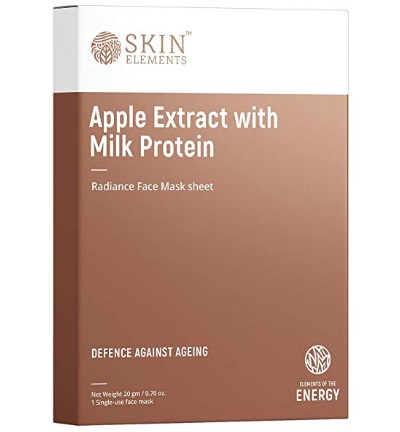 Skin Elements Face Mask Sheets With Apple Extracts & Milk Protein