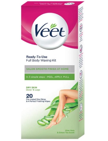 Veet Full Body Waxing Kit for Dry Skin