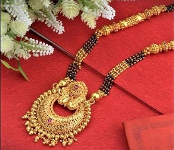 bridal gold mangalsutra Design