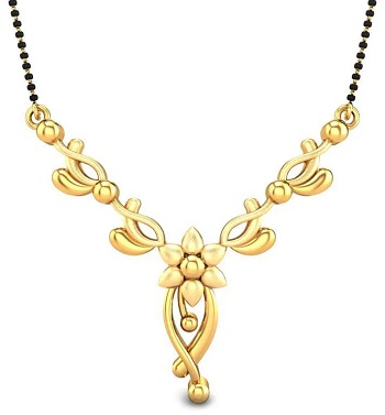 delicate gold only mangalsutra