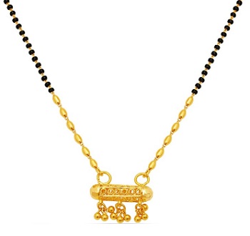 fancy mangalsutra in gold