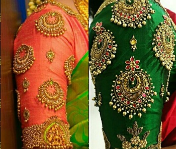 jewellery style maggam blouse