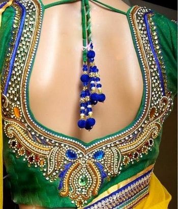 khatli work blouse design