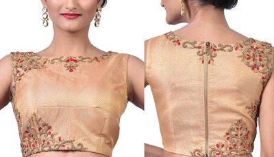 lehenga blouse design back and front