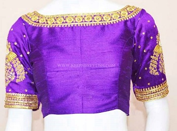 maggam boat neck blouse pattern