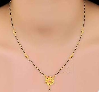 simple gold mangalsutra