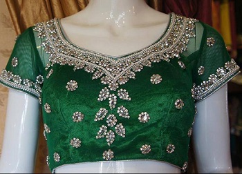 zardosi Maggam blouse design