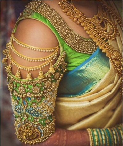 Bridal Pattu Saree Blouse Design