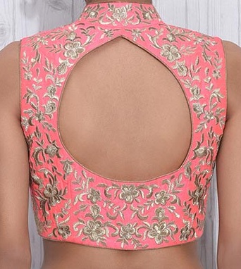 Collar blouse back neck pattern