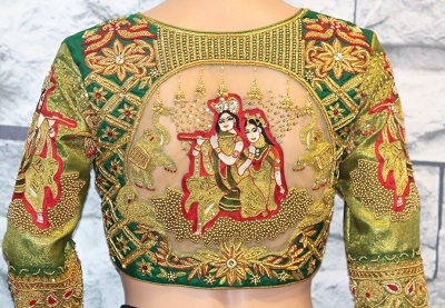 Latest Blouse Design For Bridal Lehenga