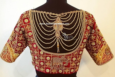 Latest Blouse Design For Bridal Sarees