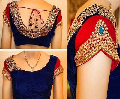 Latest Bridal Work Blouse Design