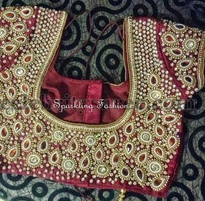 Lehenga Saree Blouse Design For Bridal